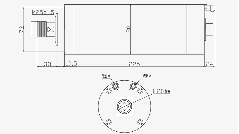 MG80-2.2ER20 Four-Axis