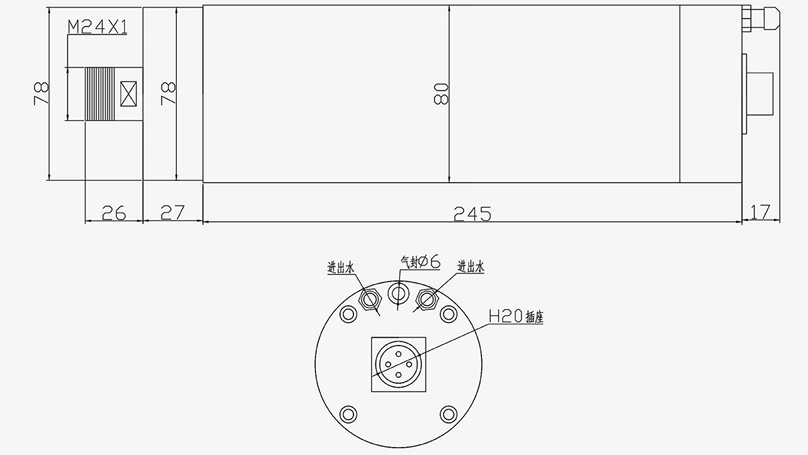 JD80-3.0KW ER20-42K