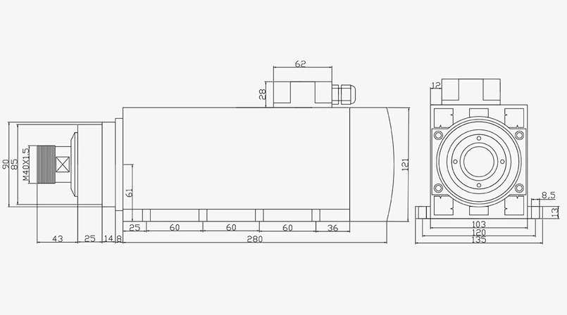 SL Square Air-Cooled 6.0B ER32-241