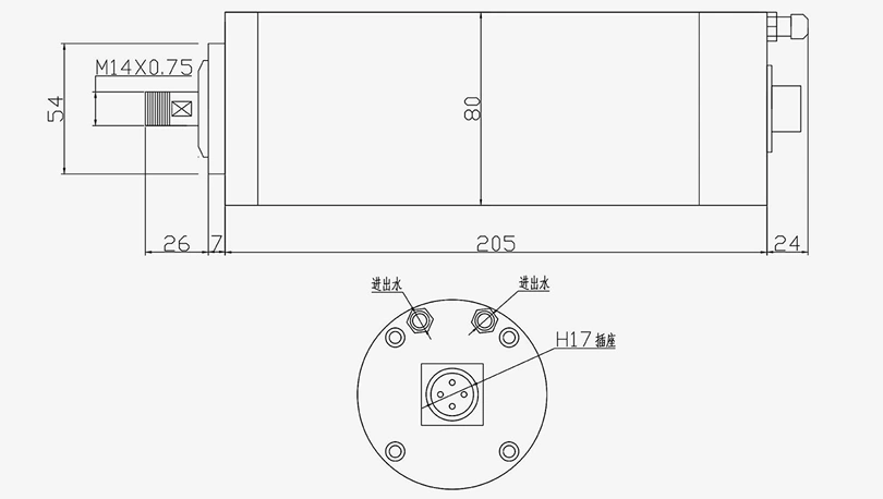MG80-1.5ER11 Four-Axis