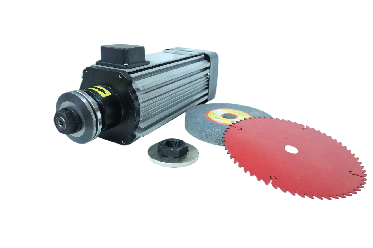 The cutting motor enables constant-force grinding with a grinding wheel, solving problems such as inadequate grinding of edges and corners and residual burrs.