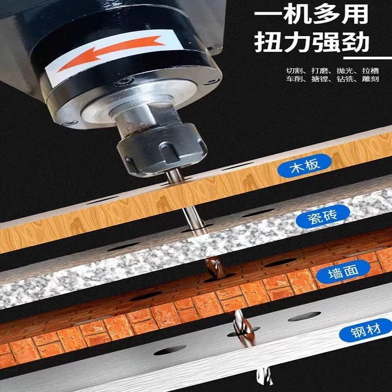 High-torque drilling and milling motors deliver powerful performance and exceptional durability, overcoming the challenges of jamming and chipping when machining hard materials